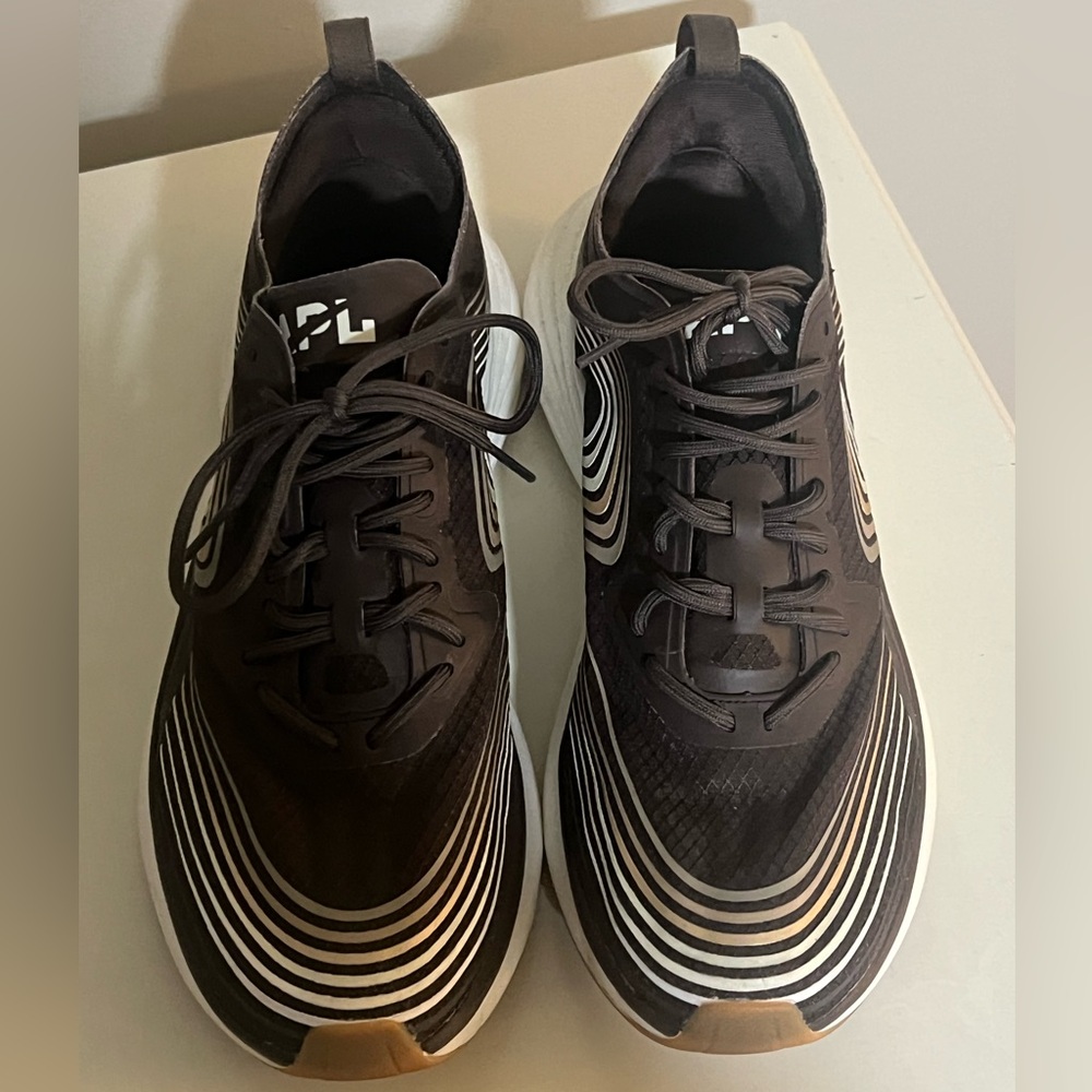 APL Women's Brown and White Athletic Sneakers